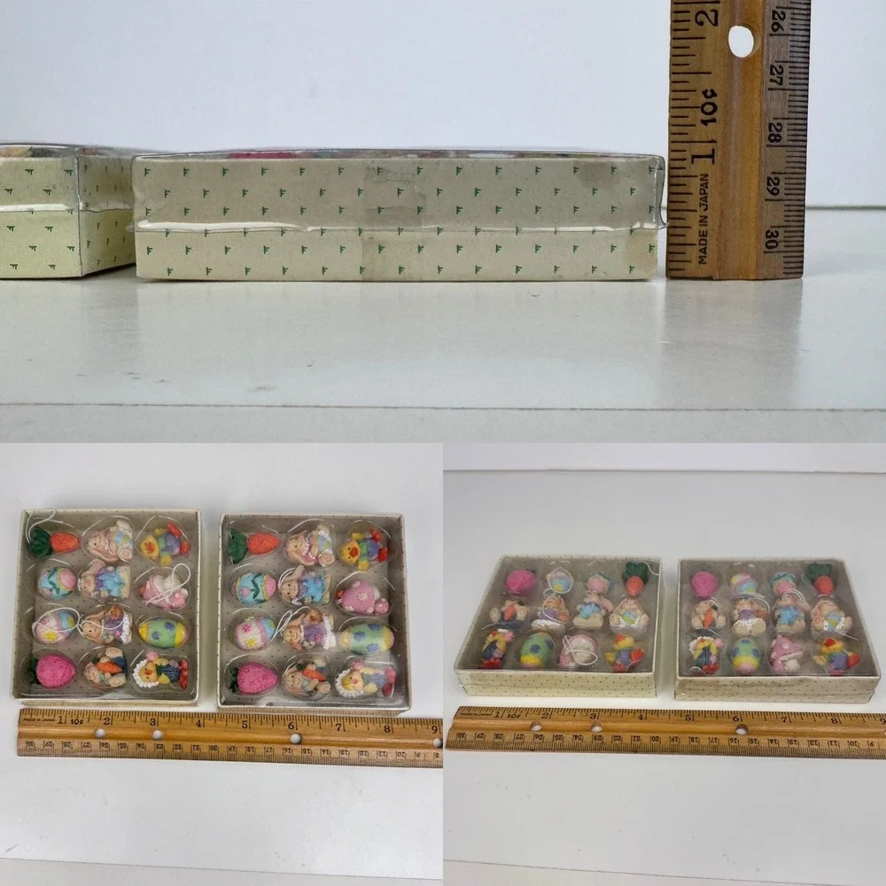 24 Vtg 1999 Spring Easter Small Resin Ornaments Gardening Grannycore Grandmacore - Picture 5 of 9